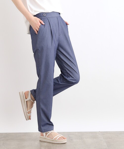 grove（グローブ）の「◆【高身長さん向け＋5cm】＜接触冷感・多サイズ＞サマーハイパーストレッチテーパードパンツ（その他パンツ・レディース・ブラック/カーキ/ブラック系1/ベージュ/ネイビー/ライトグレー系7・02/03/04/05）」の19枚目の写真