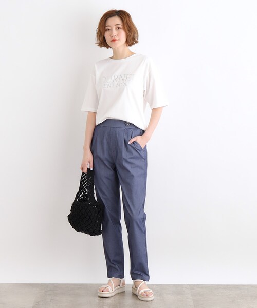 grove（グローブ）の「◆【高身長さん向け＋5cm】＜接触冷感・多サイズ＞サマーハイパーストレッチテーパードパンツ（その他パンツ・レディース・ブラック/カーキ/ブラック系1/ベージュ/ネイビー/ライトグレー系7・02/03/04/05）」の20枚目の写真