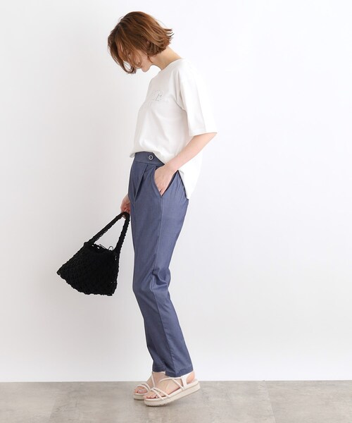 grove（グローブ）の「◆【高身長さん向け＋5cm】＜接触冷感・多サイズ＞サマーハイパーストレッチテーパードパンツ（その他パンツ・レディース・ブラック/カーキ/ブラック系1/ベージュ/ネイビー/ライトグレー系7・02/03/04/05）」の21枚目の写真