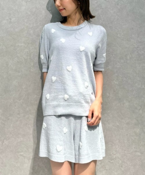 ✩⃛ジェラートピケ☆ 乾し ホットスムーズィー ハート ショートパンツ  