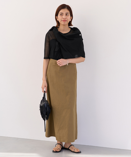 IENA(イエナ)の「FILMY COTTON プルオーバー(ニット/セーター・レディース・ブラック/ピンク系その他/ホワイト・FREE)」の4枚目の写真