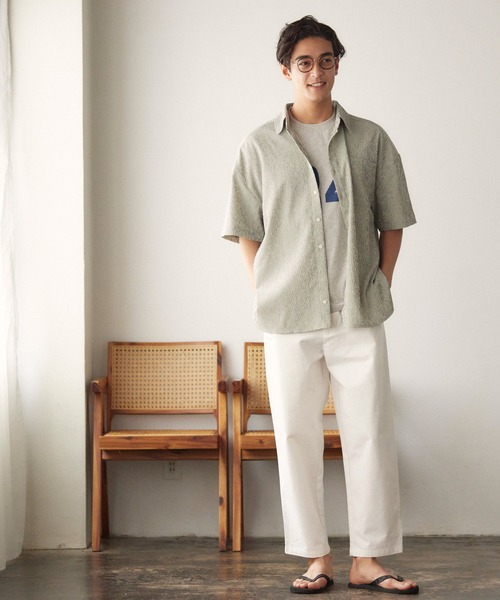 coca(coca)(コカ)の「メンズ スラブコットンイージーパンツ(その他パンツ・メンズ・ライトベージュ/ブラック/ホワイト・L/M)」の8枚目の写真