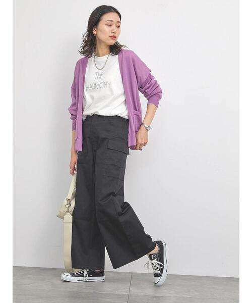 Samansa Mos2 blue（サマンサモスモスブルー）の「◎カーゴパンツ（その他パンツ・レディース・ブラック/カーキ/オフホワイト・F）」の14枚目の写真