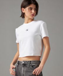 バッジリブ ショートスリーブ Tシャツ