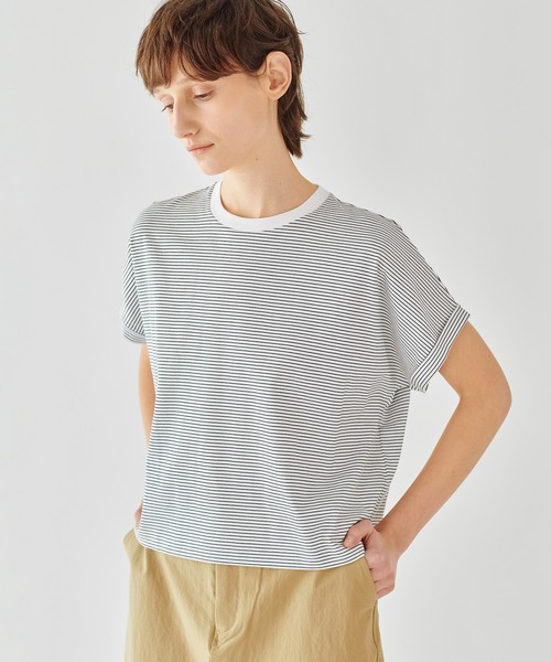ハンドバーク 6260 60/2ジャージー クルーネックワイドTシャツ 半袖 カットソー レディース handvaerk [メール便可] handvaerk ハンドバーク 6260 60/2ジャージー クルーネック