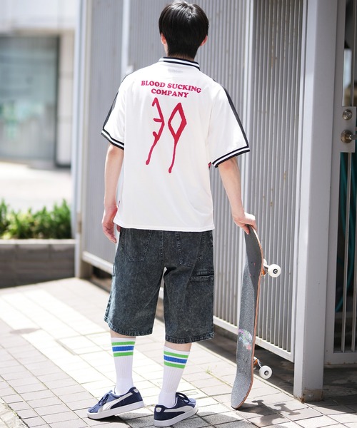 TOY　MACHINE（トイ　マシーン）の「【ムラサキスポーツ限定】TOY MACHINE/トイマシーン ゲームシャツ/半袖Tシャツ フロントプリント オーバーサイズ ユニセックス MTMSEST31（Tシャツ/カットソー・メンズ・ホワイト/ブラック・XL/L/M）」の17枚目の写真