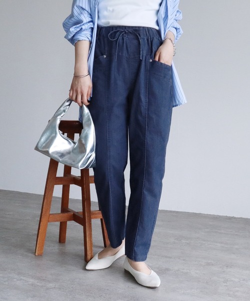 ウエスト紐デニムパンツ（デニムパンツ）｜reca（レカ）のファッション