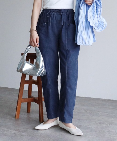 セール】ウエスト紐デニムパンツ（デニムパンツ）｜reca（レカ
