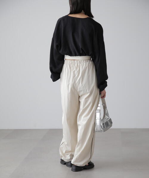 FREE'S MART（フリーズマート）の「◆ドロストショート丈ボレロ（カーディガン/ボレロ・レディース・ブラック/ライトグリーン/ホワイト・FREE）」の8枚目の写真