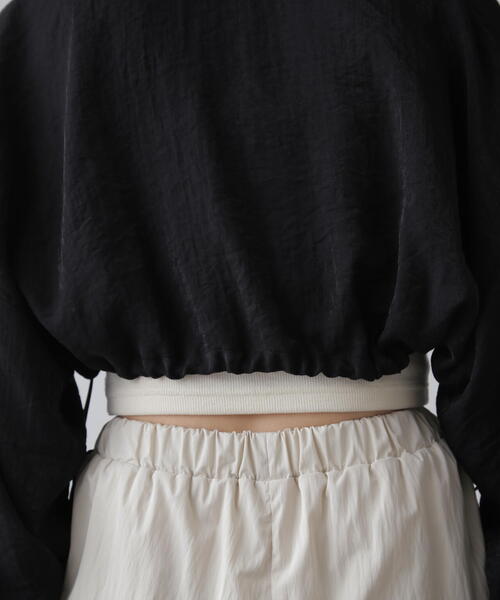 FREE'S MART（フリーズマート）の「◆ドロストショート丈ボレロ（カーディガン/ボレロ・レディース・ブラック/ライトグリーン/ホワイト・FREE）」の16枚目の写真