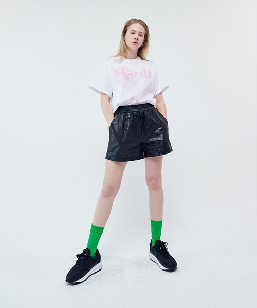 MARDI Mercredi フラワープリント Tシャツとショートパンツ セット TSHIRT TRIPLE FLOWER（Tシャツ/カットソー）｜Mardi Mercredi