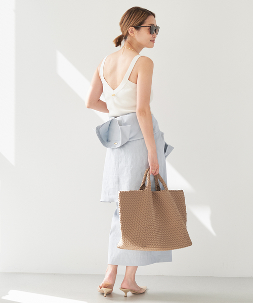 Deuxieme Classe（ドゥーズィエムクラス）の「*stretch twill スカート（スカート・レディース・チョコ/スカイブルー・36/38/34）」の12枚目の写真