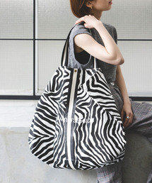 Noble（ノーブル）の「N.Jam/エヌジャム オリジナルキャンバスラージバッグ(ゼブラ・レオパード)（トートバッグ）」