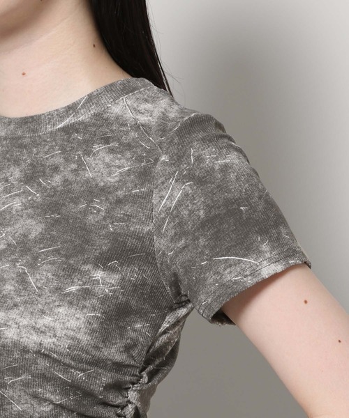 3.3 Field Trip （3.3フィールドトリップ）の「3.3 Field Trip／タイダイTシャツ（Tシャツ/カットソー・レディース・チャコール/カーキ・FREE）」の7枚目の写真