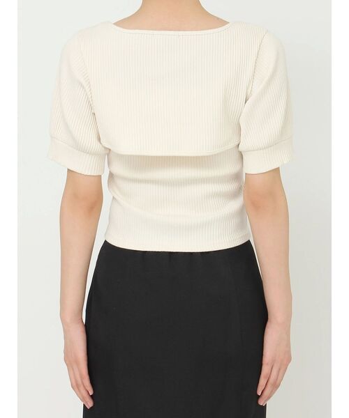 EATME(イートミー)の「レイヤードリブTOP(ニット/セーター・レディース・ブラック/アイボリー/ラベンダー・FREE)」の18枚目の写真