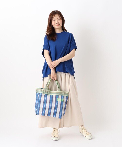 one'sterrace(ワンズテラス)の「【ワンズテラスオリジナル】ストライプトート(トートバッグ・レディース・ネイビー系5・99)」の10枚目の写真