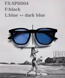 FLEX（フレックス）の「調光・偏光レンズ搭載 square frame sunglasses / スクエアフレーム サングラス（サングラス）」