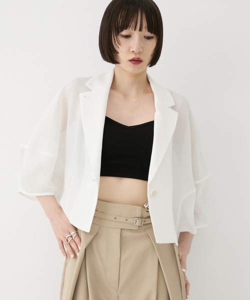 CLANE/クラネ】MESH LANTERN JACKET/メッシュランタンジャケット