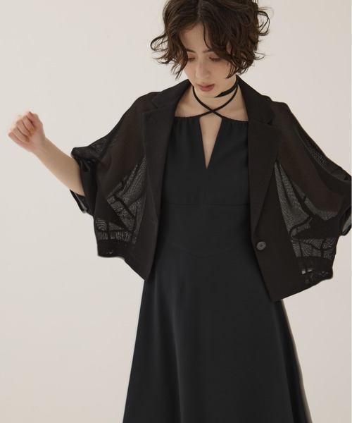 CLANE/クラネ】MESH LANTERN JACKET/メッシュランタンジャケット