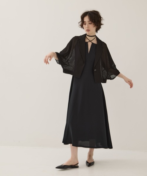 CLANE/クラネ】MESH LANTERN JACKET/メッシュランタンジャケット