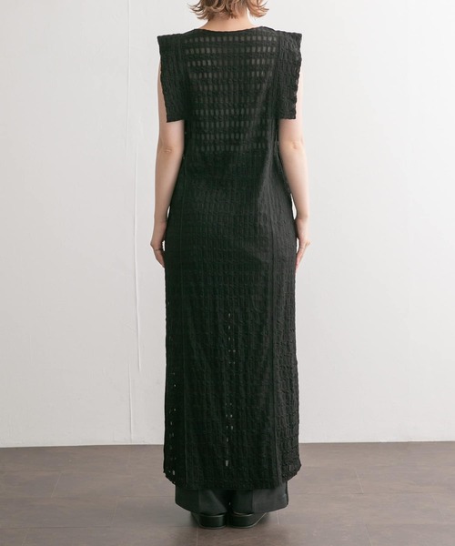 KBF（ケイビーエフ）の「ジャガードレースIラインワンピース（ワンピース・レディース・ブラック/オフホワイト・ONE）」の19枚目の写真