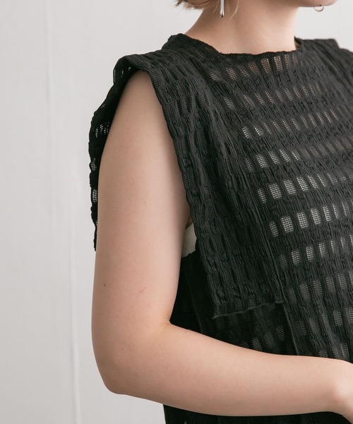 KBF（ケイビーエフ）の「ジャガードレースIラインワンピース（ワンピース・レディース・ブラック/オフホワイト・ONE）」の17枚目の写真