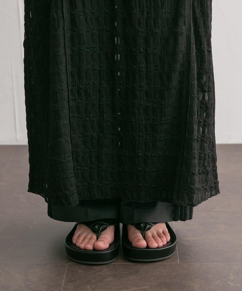 KBF（ケイビーエフ）の「ジャガードレースIラインワンピース（ワンピース・レディース・ブラック/オフホワイト・ONE）」の16枚目の写真