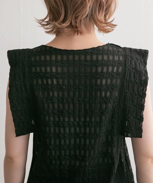 KBF（ケイビーエフ）の「ジャガードレースIラインワンピース（ワンピース・レディース・ブラック/オフホワイト・ONE）」の15枚目の写真