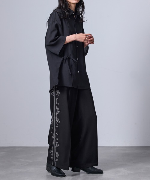 JUNRED(ジュンレッド)の「シアードライコードシャツ(シャツ/ブラウス・メンズ・ライトグレー/ホワイト/ブラック・L/M/S)」の13枚目の写真