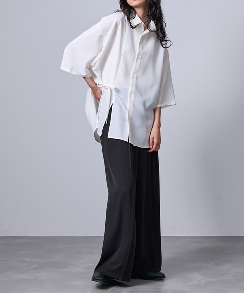 JUNRED(ジュンレッド)の「シアードライコードシャツ(シャツ/ブラウス・メンズ・ライトグレー/ホワイト/ブラック・L/M/S)」の18枚目の写真