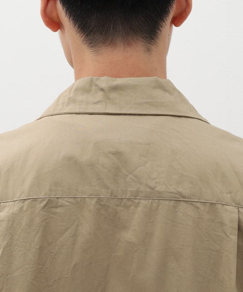NOMA t.d.(ノーマティーディー)の「NOMA t.d. / ノーマ ティーディー Leaf H.Emb SS Shirt N37-EM03(シャツ/ブラウス・メンズ・ブラック/ボルドー/ベージュ・MEDIUM/LARGE)」の11枚目の写真