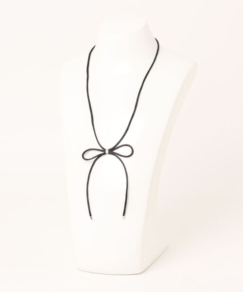 LOWRYS FARM（ローリーズファーム）の「コードリボンチョーカー　 130094（ネックレス・レディース・ブラック・FREE）」の3枚目の写真