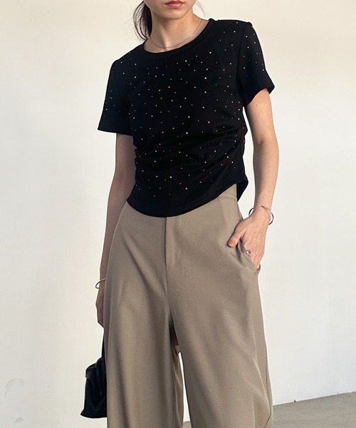 トップス STONE  Belle Beach by Kim Gravel Santorini Fantasy Embroidered Top