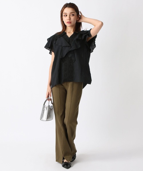 private0204 シャツ ブラウス コットン フリル 楽天市場】【店内全品20％OFFクーポン】8/11 1:59まで□袖フリル