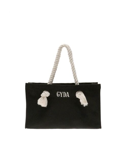 GYDA(ジェイダ)の「GYDAロープ SトートBAG(トートバッグ・レディース・アイボリー/ブラック・FREE)」の4枚目の写真