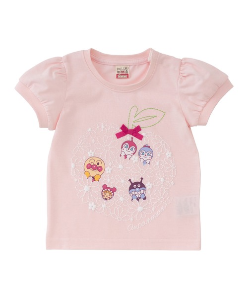 ANPANMAN KIDS COLLECTION（アンパンマンキッズコレクション）の「大きなリンゴ柄リボン付きTシャツ（Tシャツ/カットソー・キッズ・ピンク/オフホワイト・110cm/100cm/120cm/80ｃｍ/90cm）」の6枚目の写真