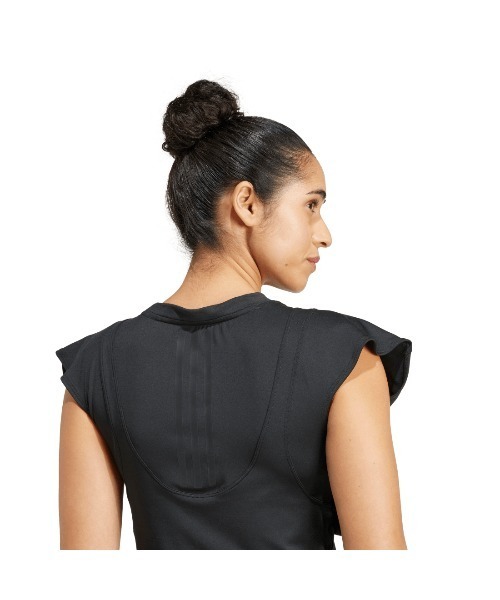 adidas（アディダス）の「アディダス adidas パワー ボクシー フレンチテリー スリーストライプスタンクトップ（タンクトップ・レディース・ブラウン/ブラック・M/L/XL）」の5枚目の写真