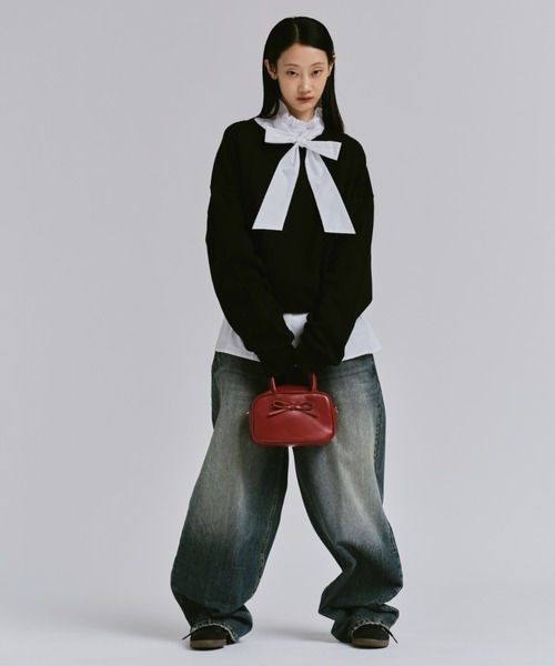 FEKETE（フェケテ）の「FE LOGO SWEAT SHIRT / FEロゴスウェット（スウェット・レディース・グレー/ブラック/ネイビー・LARGE/MEDIUM/SMALL）」の12枚目の写真