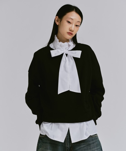 FEKETE（フェケテ）の「FE LOGO SWEAT SHIRT / FEロゴスウェット（スウェット・レディース・グレー/ブラック/ネイビー・LARGE/MEDIUM/SMALL）」の20枚目の写真