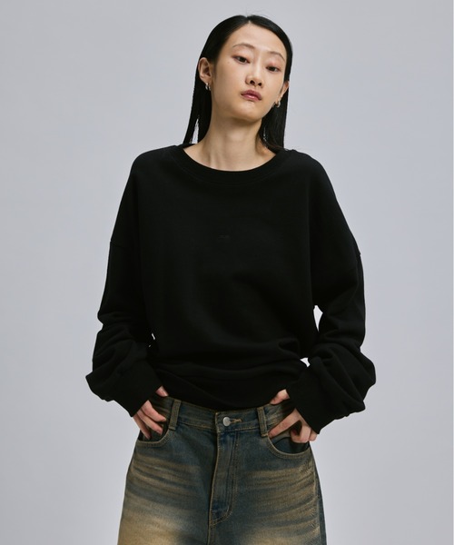 FEKETE（フェケテ）の「FE LOGO SWEAT SHIRT / FEロゴスウェット（スウェット・レディース・グレー/ブラック/ネイビー・LARGE/MEDIUM/SMALL）」の15枚目の写真
