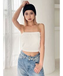 GYDA | chainストラップテレコビスチェ(キャミソール)