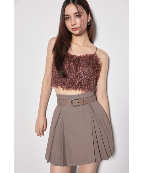 rienda（リエンダ）の「フェイクフェザービスチェ（キャミソール・レディース・ブラック/ホワイト/ブラウン・FREE）」の10枚目の写真