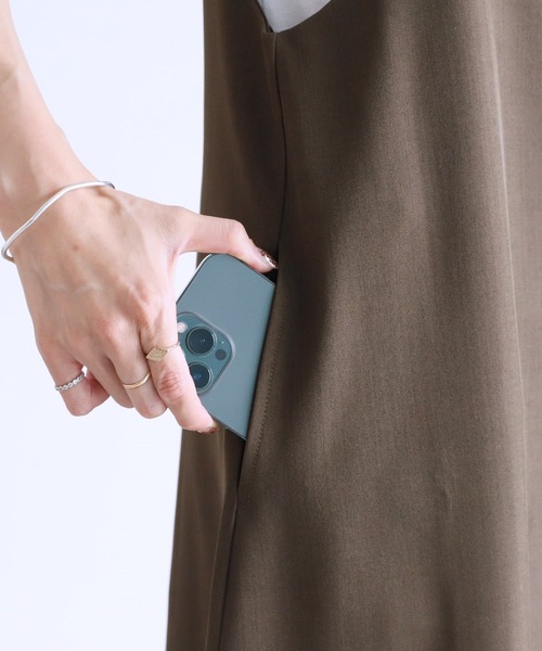 reca(レカ)の「キャミワンピース(ワンピース・レディース・カーキブラウン/ブラック・FREE)」の20枚目の写真