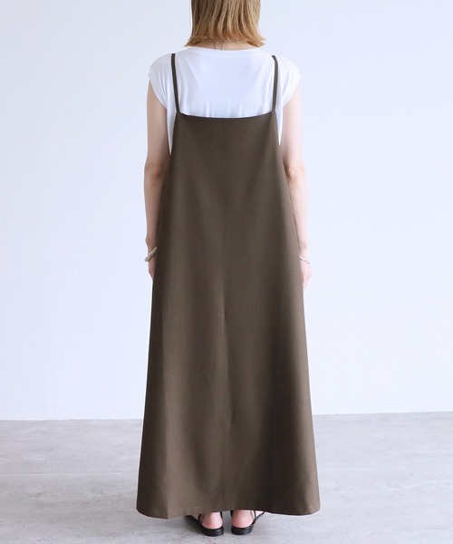reca(レカ)の「キャミワンピース(ワンピース・レディース・カーキブラウン/ブラック・FREE)」の8枚目の写真