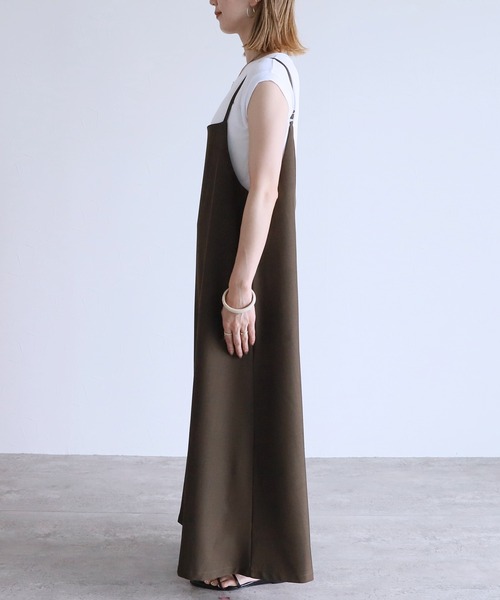 reca(レカ)の「キャミワンピース(ワンピース・レディース・カーキブラウン/ブラック・FREE)」の10枚目の写真
