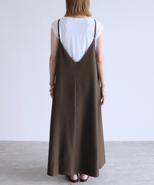 reca(レカ)の「キャミワンピース(ワンピース・レディース・カーキブラウン/ブラック・FREE)」の11枚目の写真