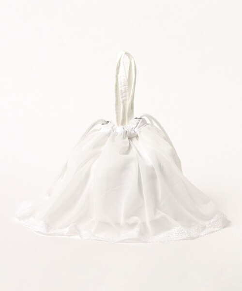 BEAMS BOY（ビームスボーイ）の「NAPRON / 別注 レース ミニ ペイシェント バッグ（トートバッグ・レディース・ホワイト/ブラック・FREE）」の7枚目の写真