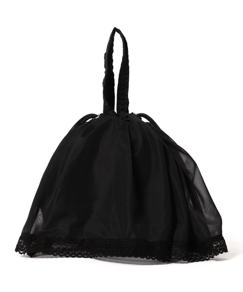 BEAMS BOY（ビームスボーイ）の「NAPRON / 別注 レース ミニ ペイシェント バッグ（トートバッグ・レディース・ホワイト/ブラック・FREE）」の15枚目の写真