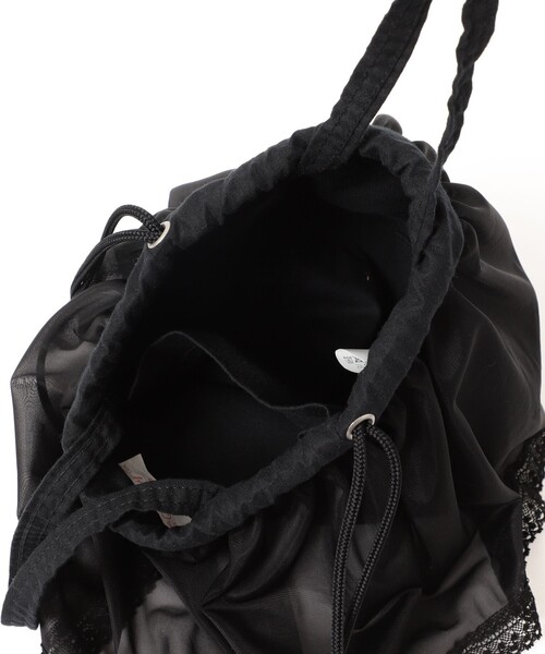 BEAMS BOY（ビームスボーイ）の「NAPRON / 別注 レース ミニ ペイシェント バッグ（トートバッグ・レディース・ホワイト/ブラック・FREE）」の18枚目の写真