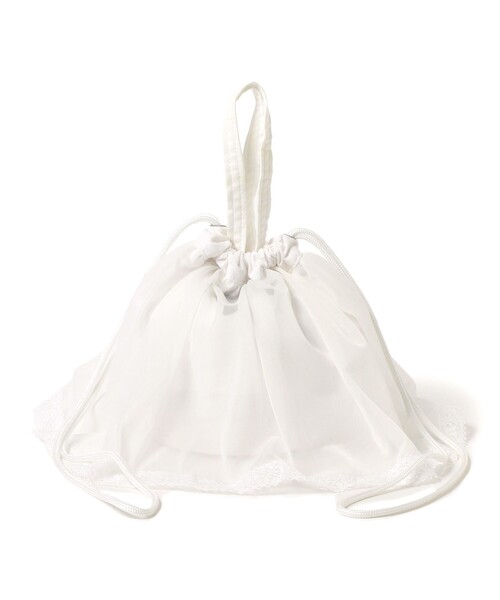 BEAMS BOY（ビームスボーイ）の「NAPRON / 別注 レース ミニ ペイシェント バッグ（トートバッグ・レディース・ホワイト/ブラック・FREE）」の21枚目の写真